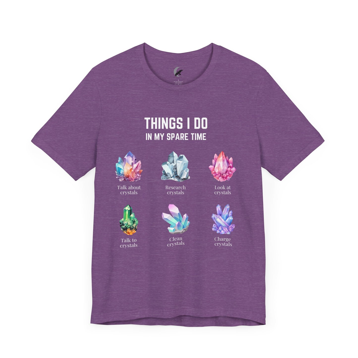 Things I do: Crystals 2 | Unisex Jersey Short Sleeve Tee Darks