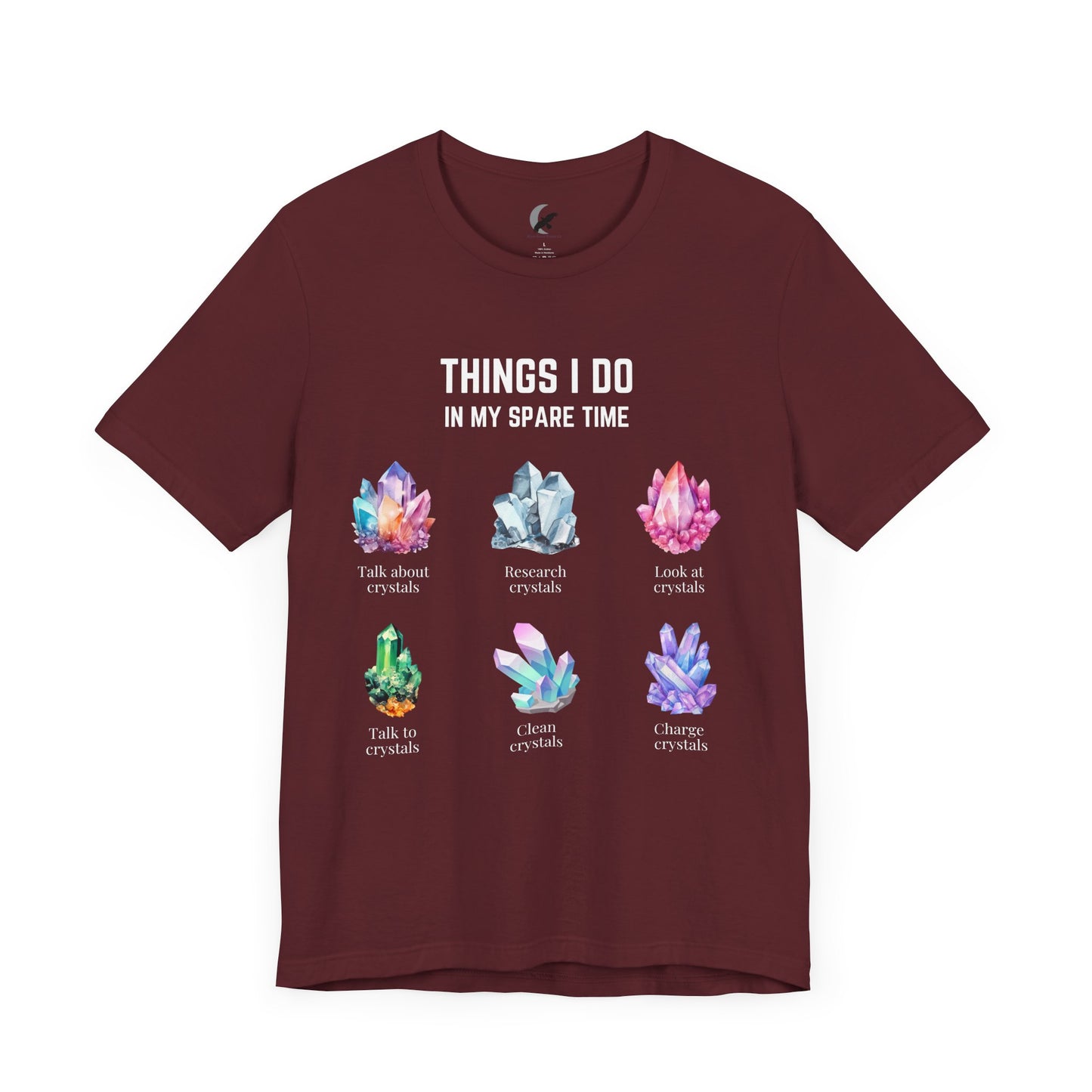 Things I do: Crystals 2 | Unisex Jersey Short Sleeve Tee Darks