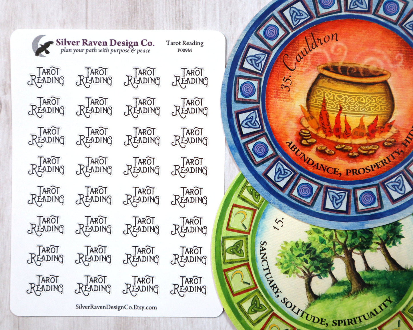 Tarot Reading Pagan and Witchcraft Planner Sticker