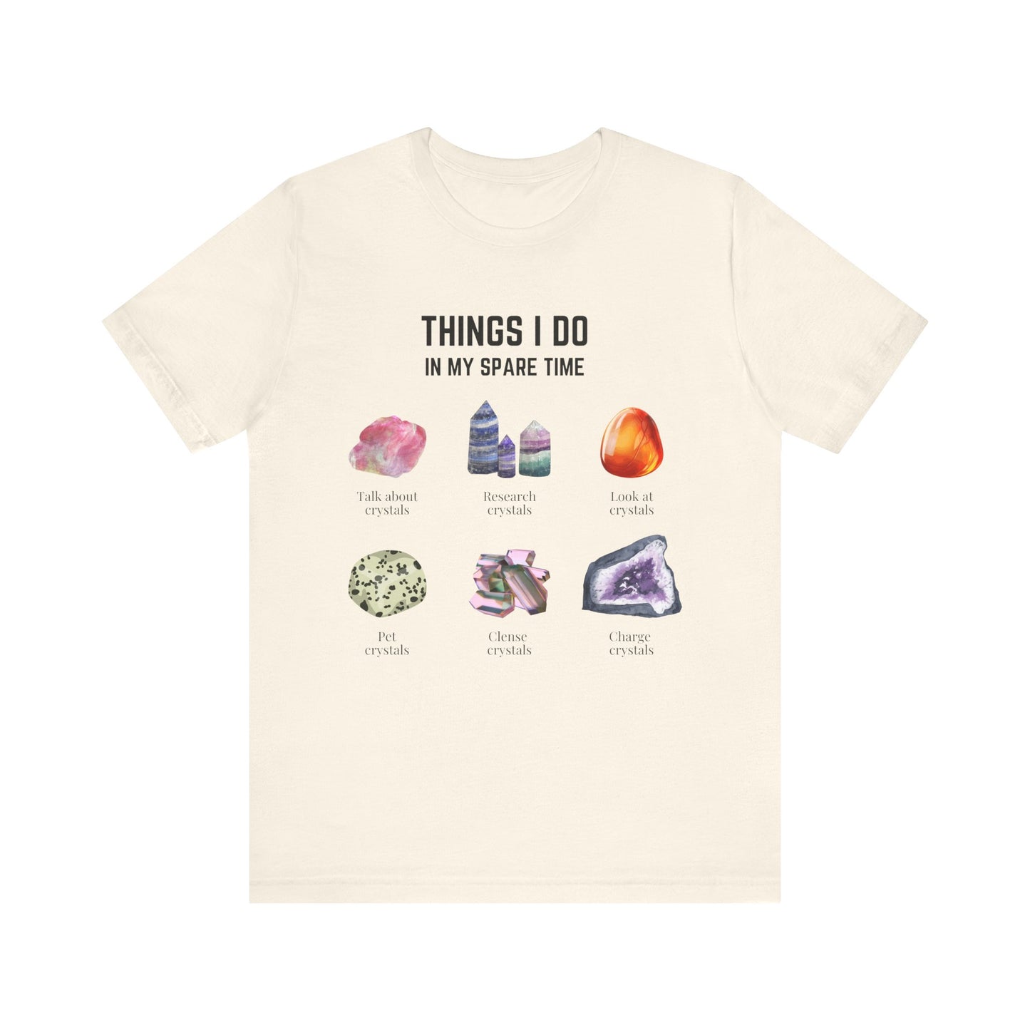 Things I do: Crystals 1 | Unisex Jersey Short Sleeve Tee Lights