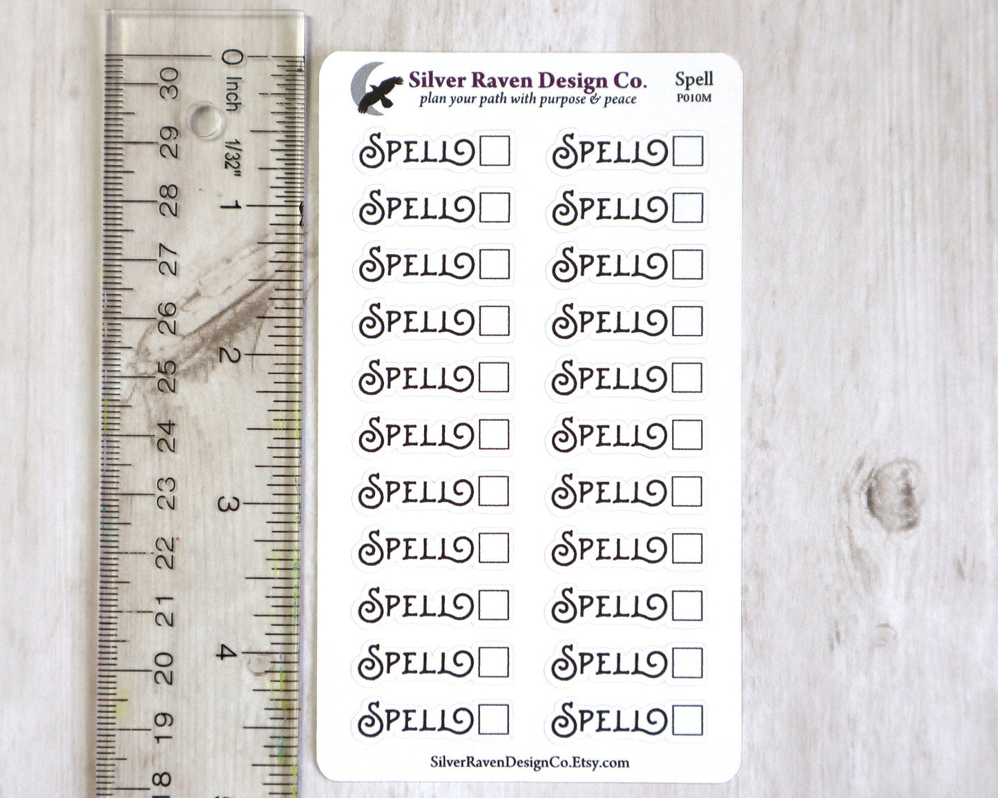 Spell tracker stickers for pagan and witchcraft planners and grimoires