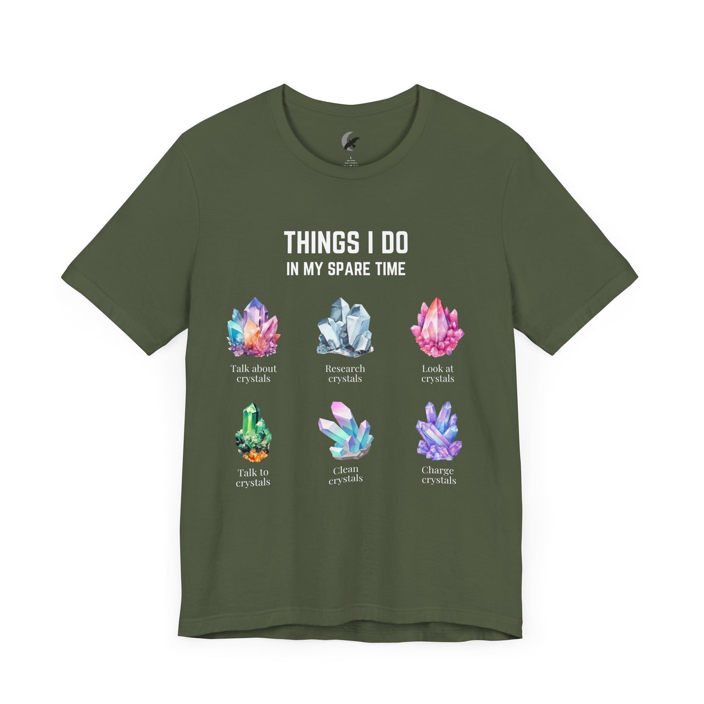 Things I do: Crystals 2 | Unisex Jersey Short Sleeve Tee Darks
