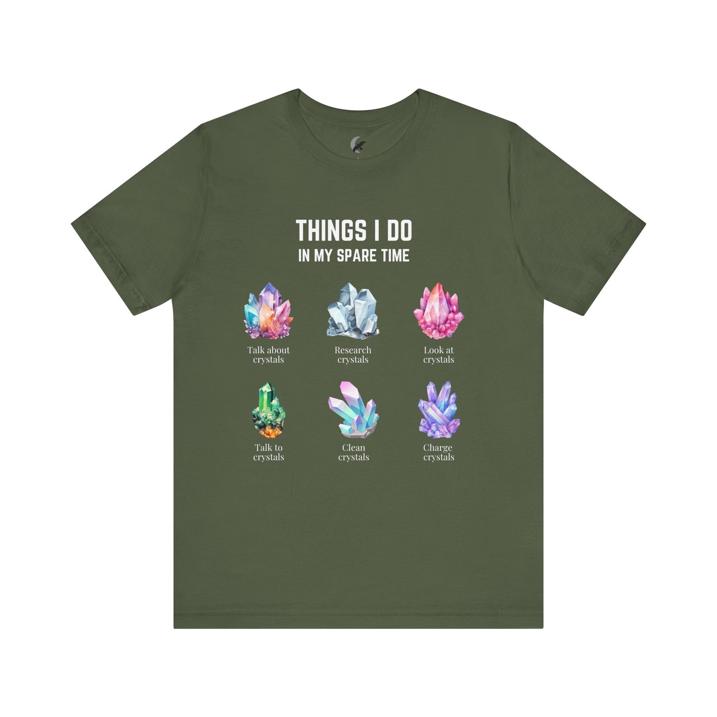 Things I do: Crystals 2 | Unisex Jersey Short Sleeve Tee Darks