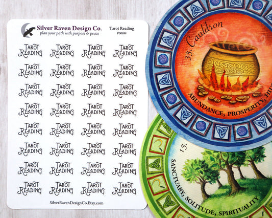 Tarot Reading Pagan and Witchcraft Planner Sticker