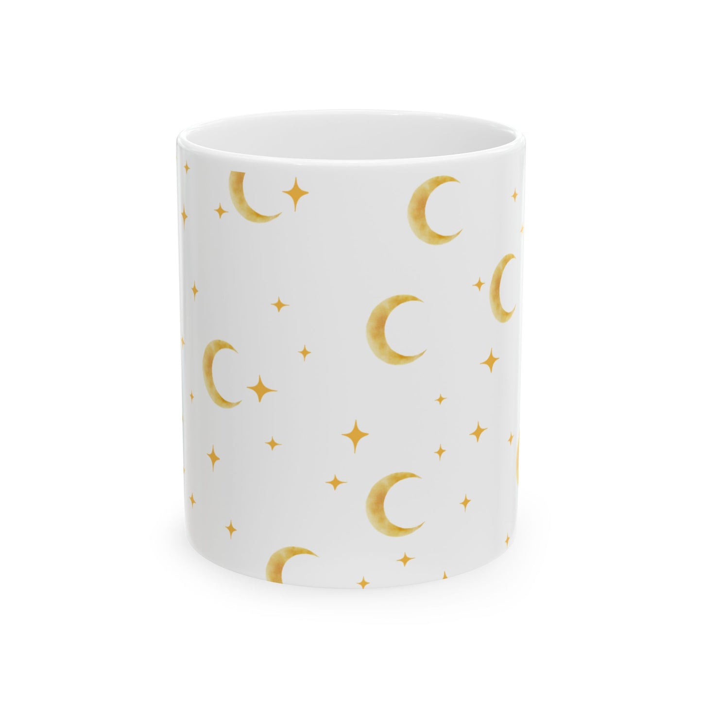 Gold moons and stars Ceramic Mug, (11oz, 15oz)