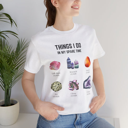 Things I do: Crystals 1 | Unisex Jersey Short Sleeve Tee Lights