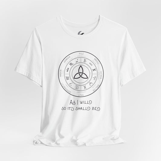 As I Will - Wheel of the Year | Unisex Jersey Short Sleeve Tee