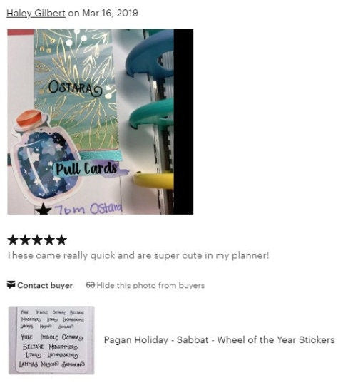 Sabbat, Wheel of the Year, Pagan Holiday Stickers for planners and calendars